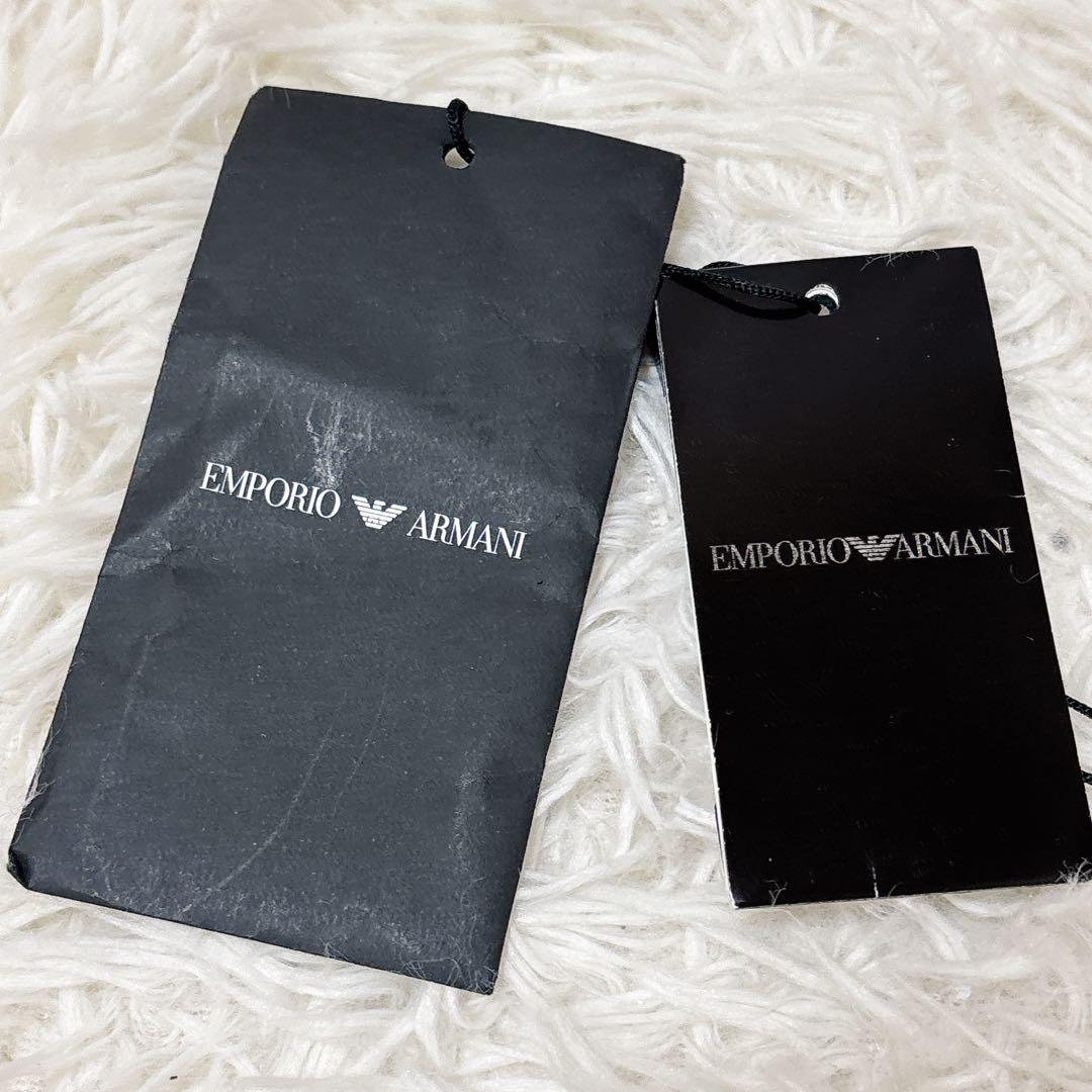 美品✨ エンポリオアルマーニ フェルト調トートバッグ 大容量 A4収納可 緑 青