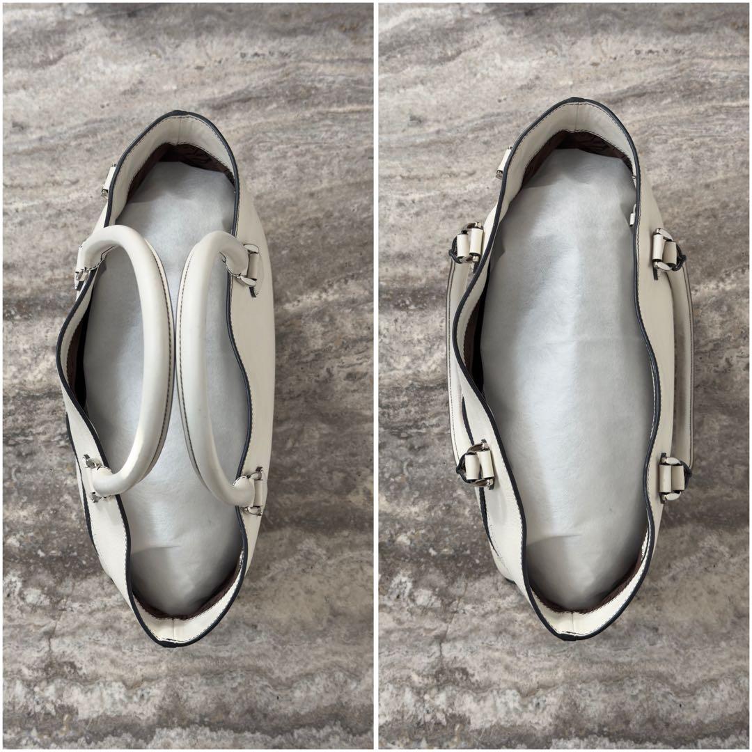 世界に一つ 72万円 ベルルッティ 特注トゥジュール ホワイトレザートートバッグ