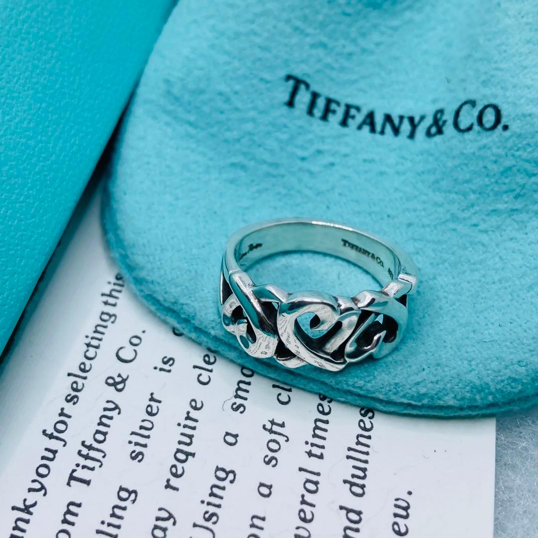 極美品✨ ティファニー リング ラビングハート ハート AG925 #10.5