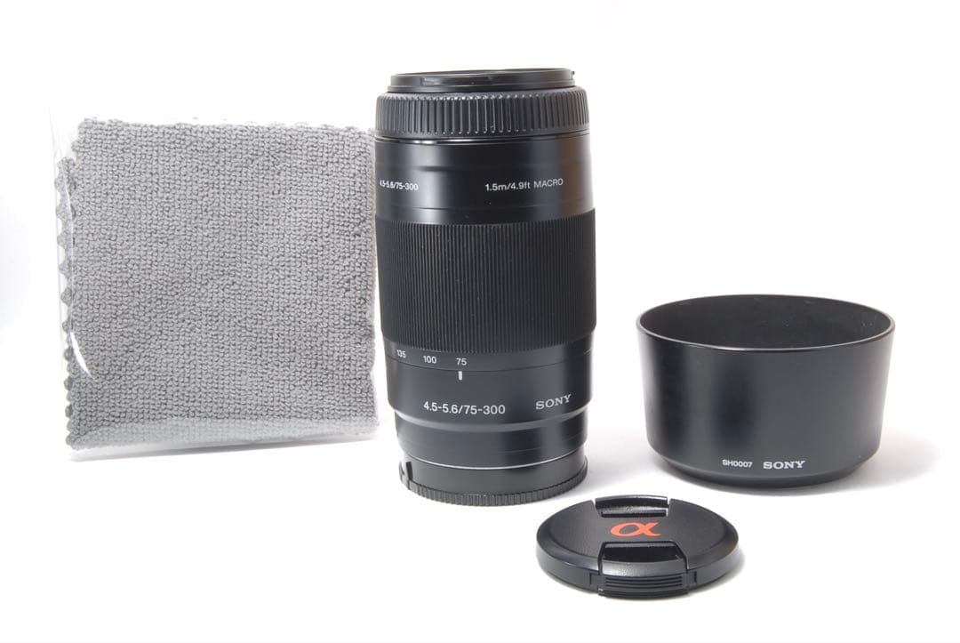 美品 SONY 75-300mm 初心者OK 望遠ズームレンズ 運動会に 動作◎