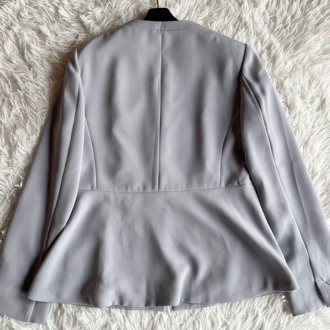 美品 プラステ トリアセブレンドペプラムジャケット パンツスーツ 24年モデル