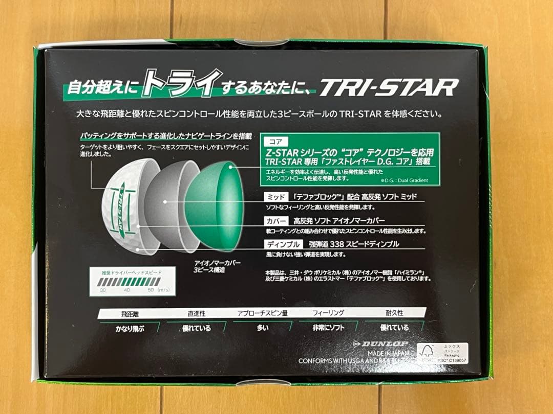 新品 SRIXON TRI-STAR スリクソン トライスター オウンネーム入り