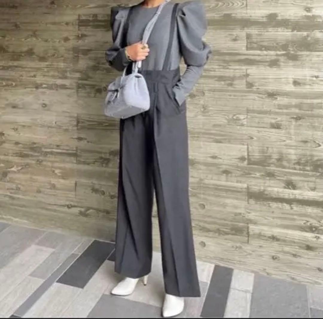 シーニュ cygneとんがりパフスリーブ グレー