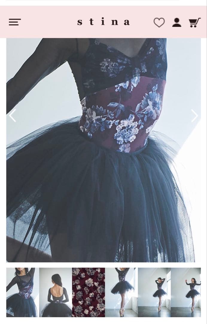 試着のみ未使用⭐︎stinaスティナ・バレエレオタード⭐︎Sサイズ