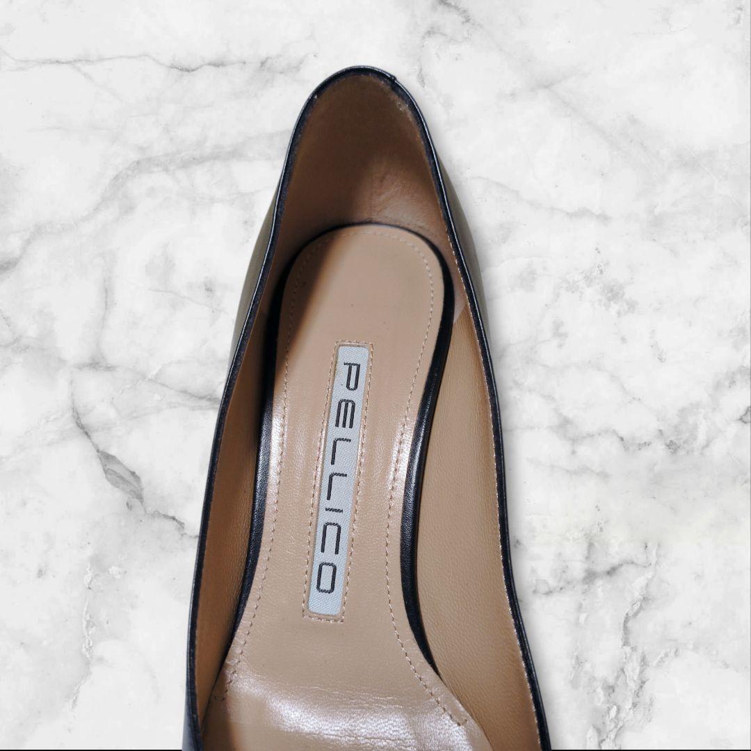 美品✨PELLICO レザー アニマ ポインテッドトゥ パンプス 黒 ヒール