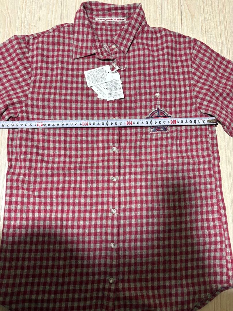 マドモアゼルノンノン 長袖 チェックネルシャツ　❣ 未使用タグ付き