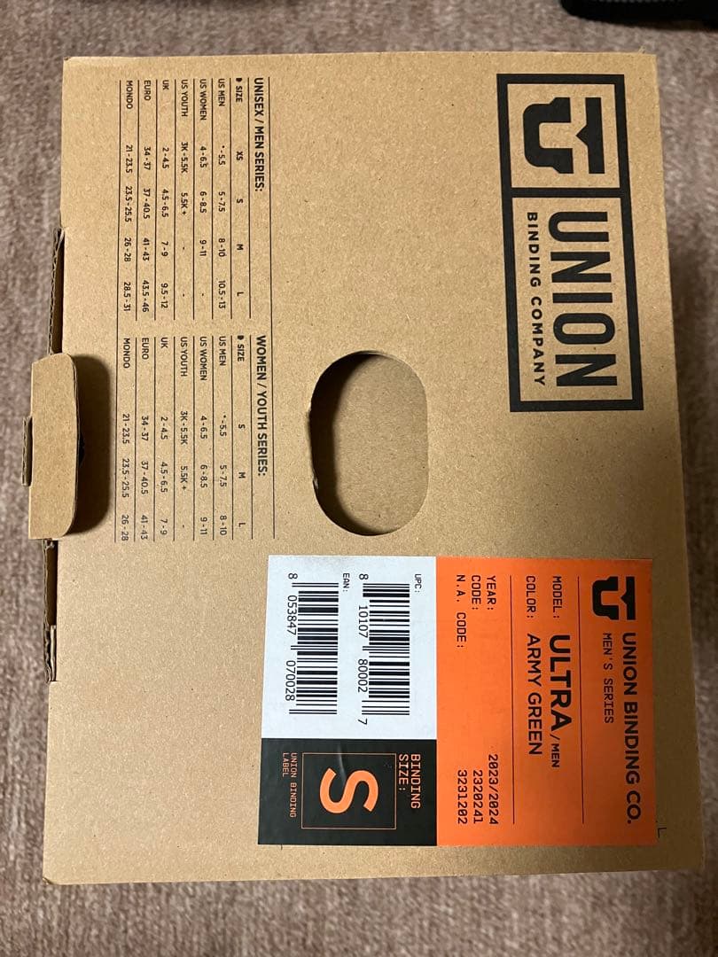 23-24 UNION ULTRA Sサイズ ARMY GREEN