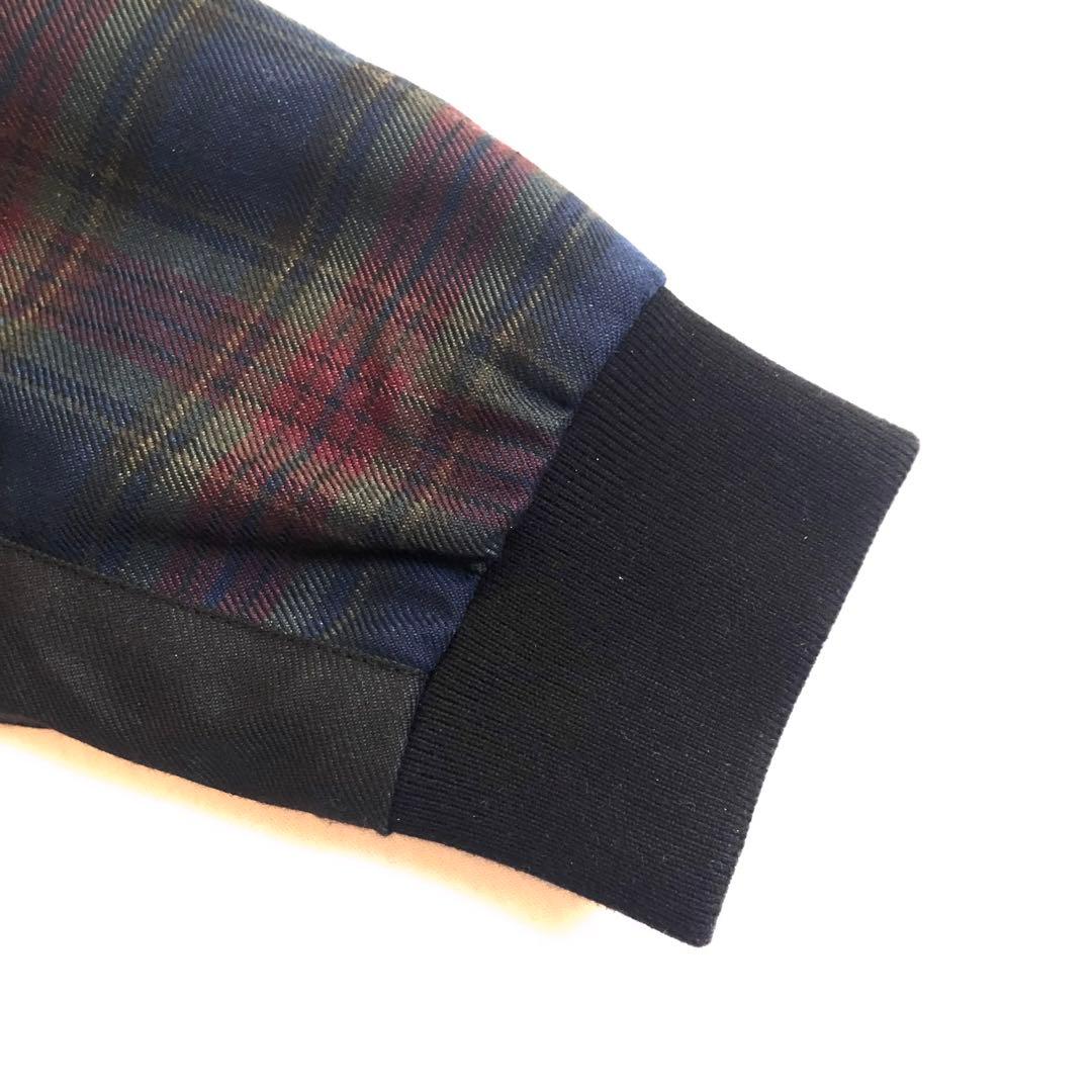 FRED PERRY タータン チェック ジップ スルー ジャケット ブルゾン