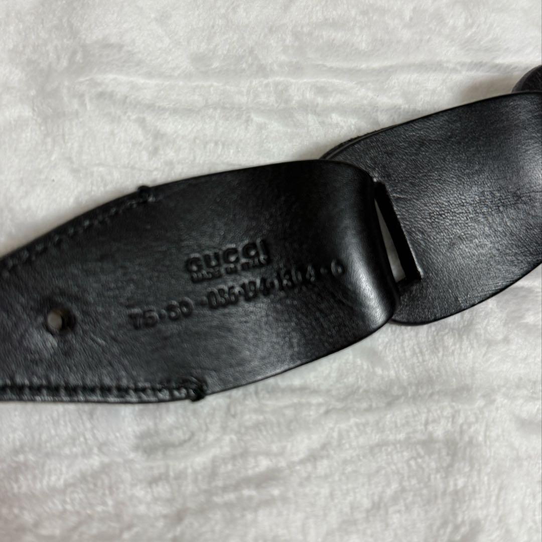 専用★GUCCI★ベルト★レザー★黒茶色系★美品★希少品