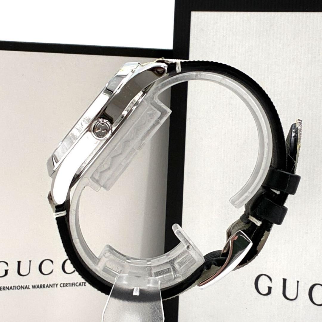 美品 GUCCI グッチ 腕時計 Gタイムレス ホログラム シルバー ホワイト