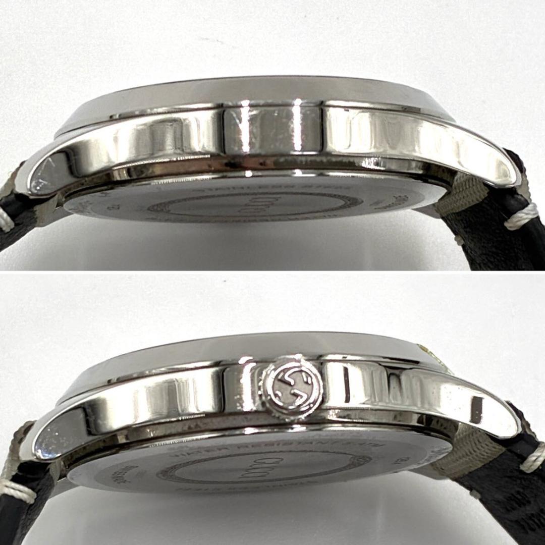 美品 GUCCI グッチ 腕時計 Gタイムレス ホログラム シルバー ホワイト