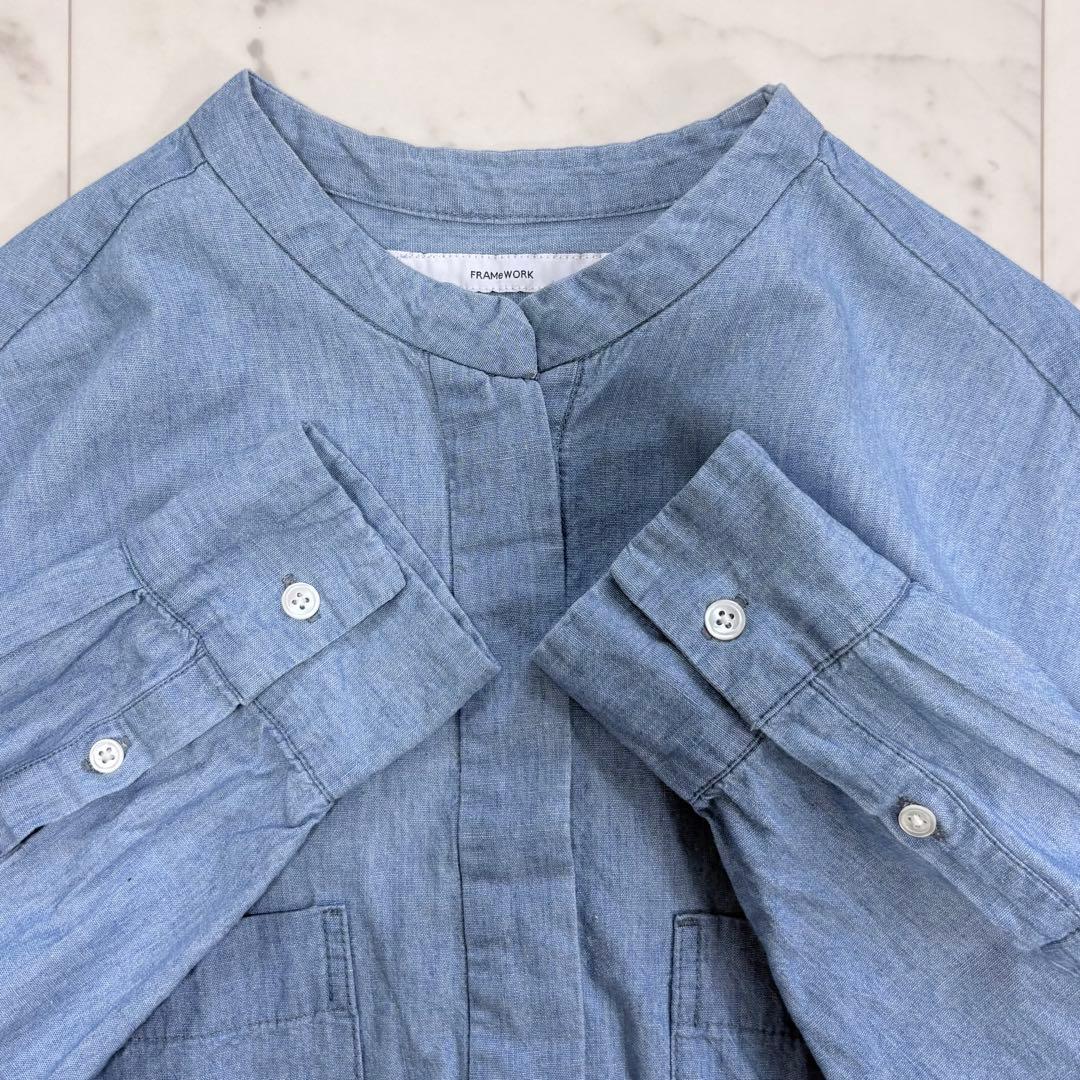 美品✨フレームワーク　ダンガリードロストシャツ　2025SS