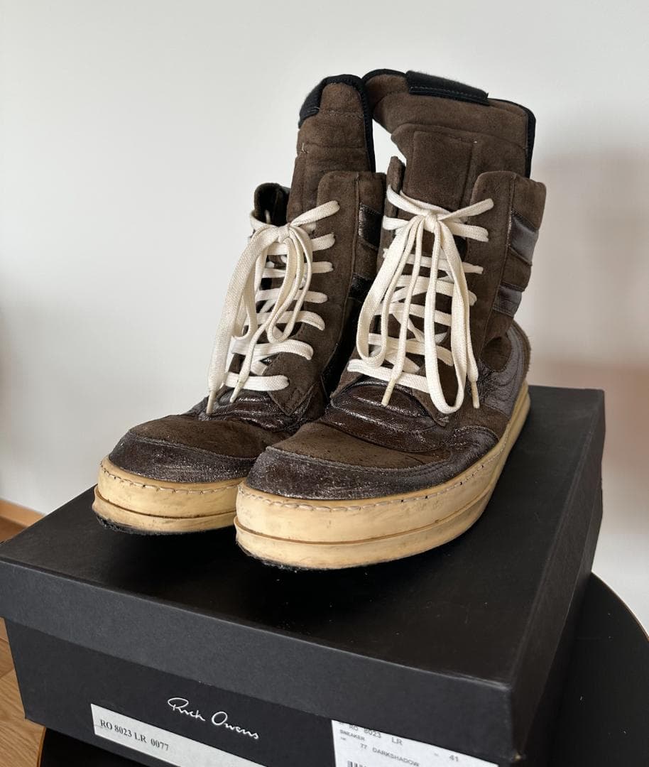 貴重箱有り初期Rick Owens GEODUNKジオバスケット41