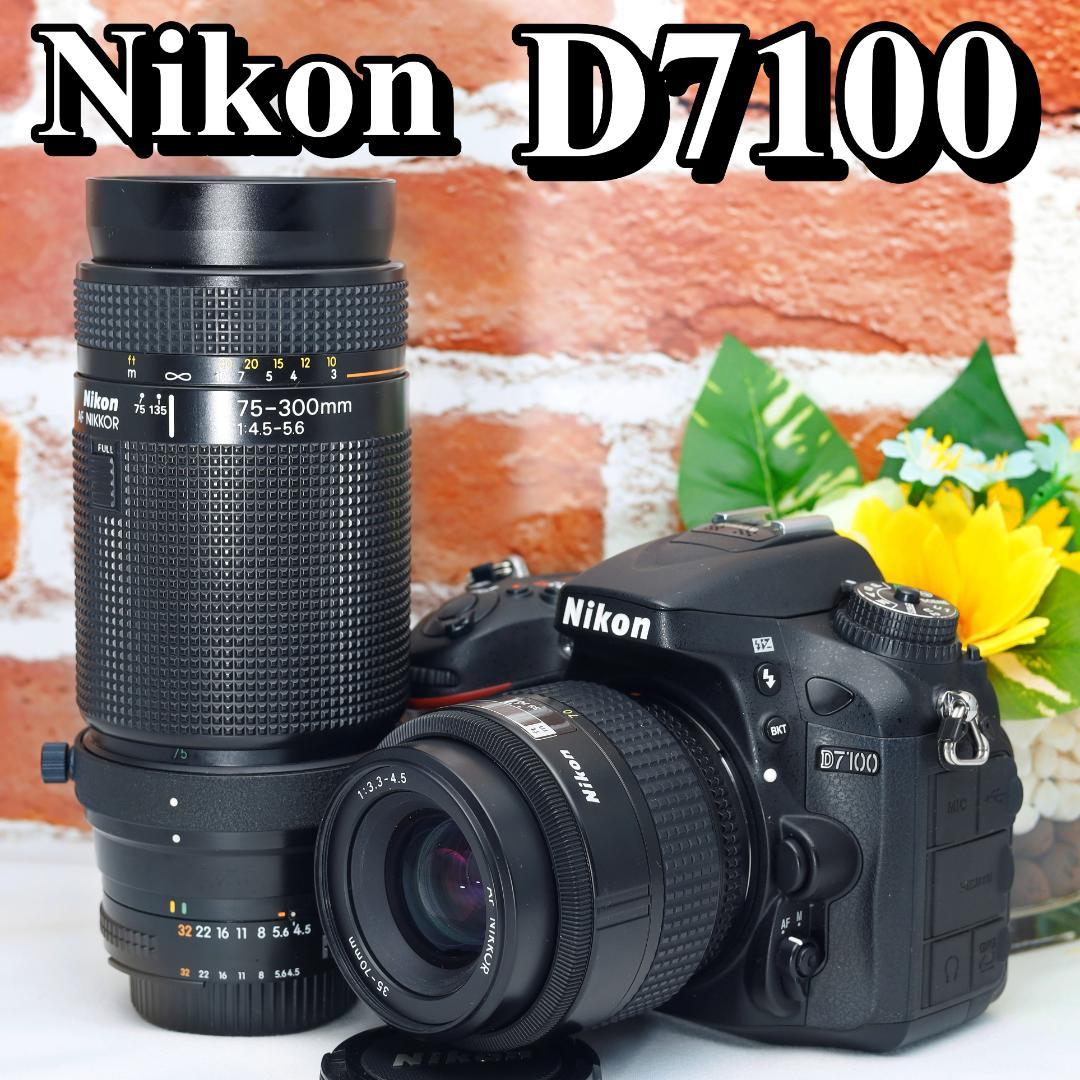 ✨元箱付き✨超望遠搭載✨Nikon D7100✨ダブルレンズ✨高速連写✨ニコン✨