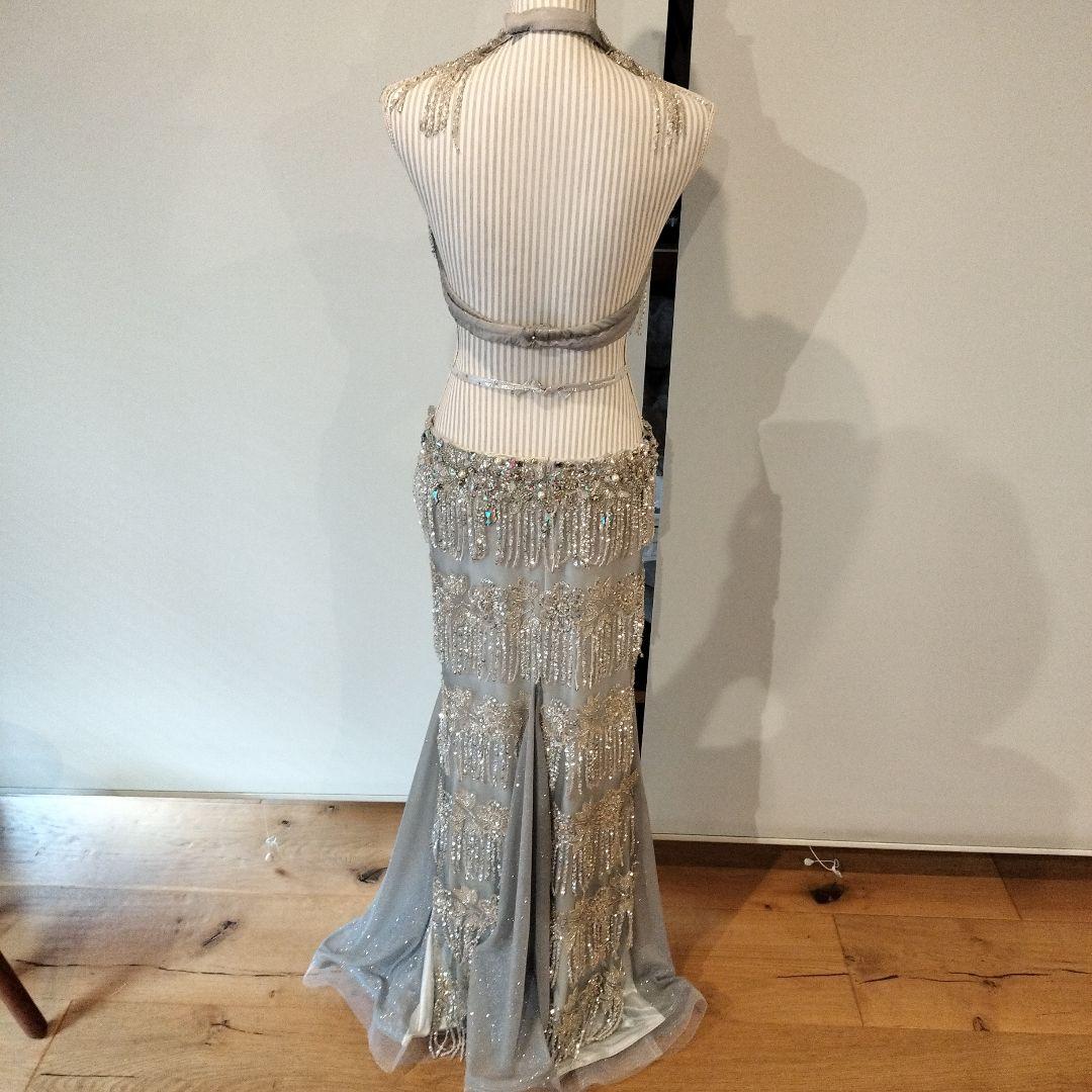 4Mシルバーブルー ベリーダンスセットアップ