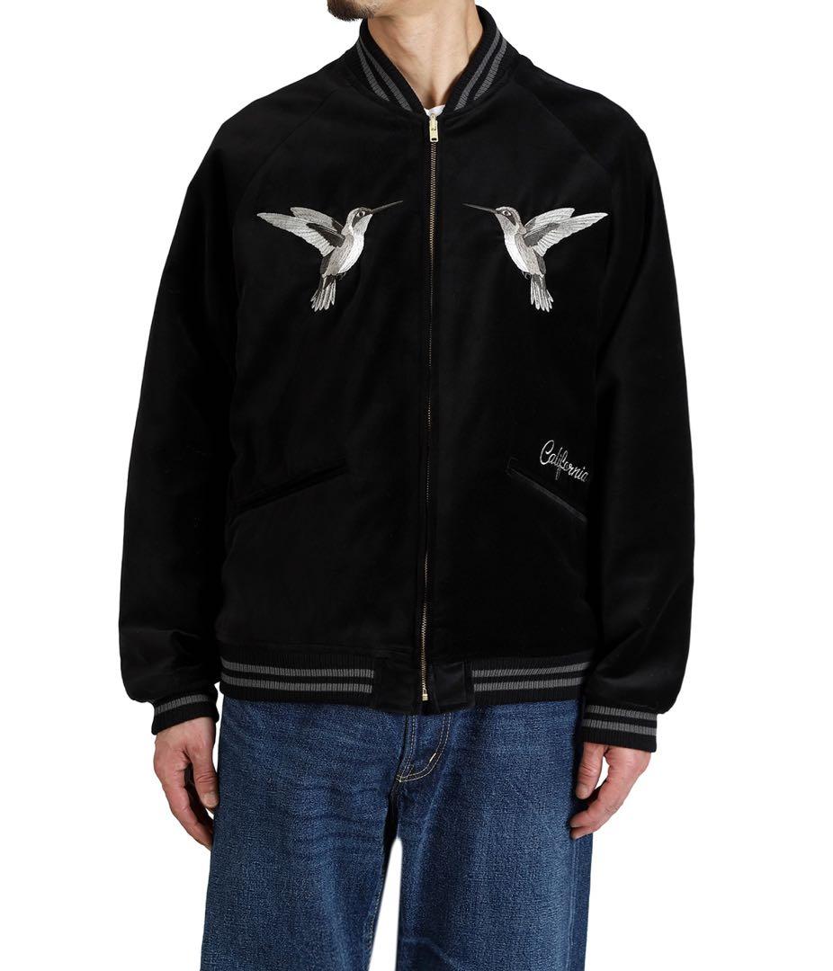 スタンダードカリフォルニア スカジャン スタジャン スーベニアジャケットM黒