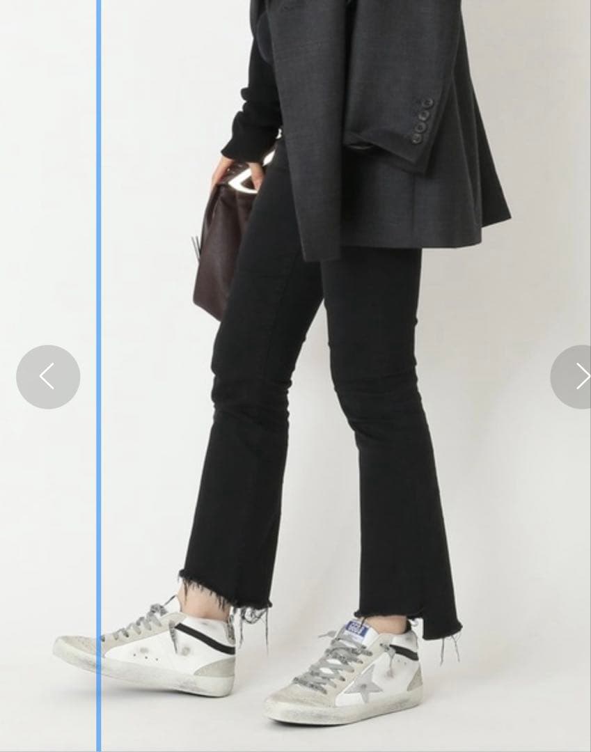 Deuxieme Classe MOTHER INSIDER CROP デニム黒