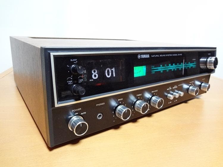 実働 YAMAHA CS-50 ステレオレシーバー専用ケーブル付属 1975年製
