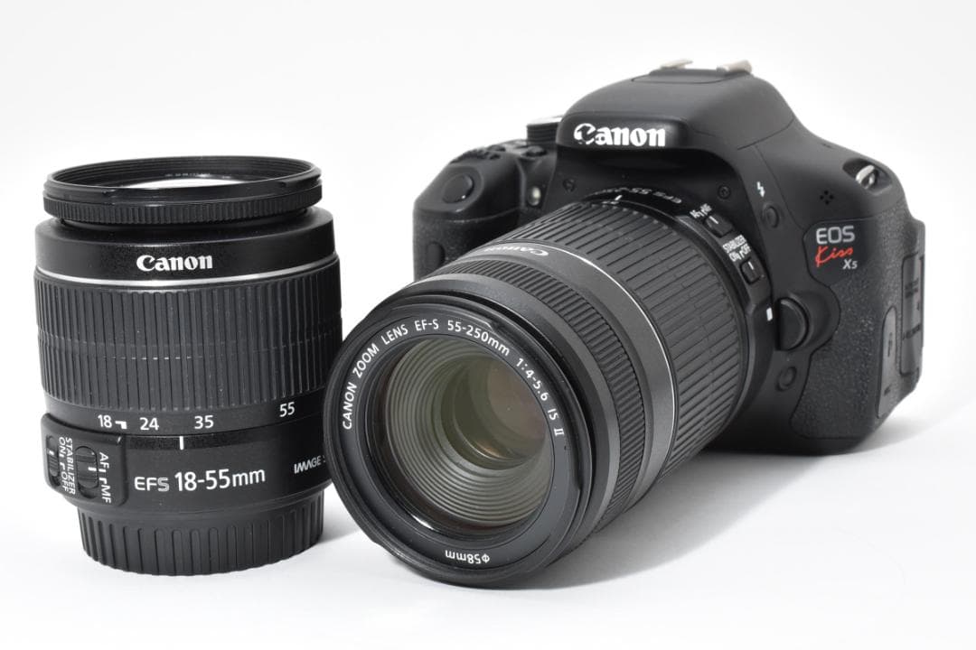 ✨カメラデビュー✨Canon EOS Kiss X5 ダブルレンズ スマホ転送