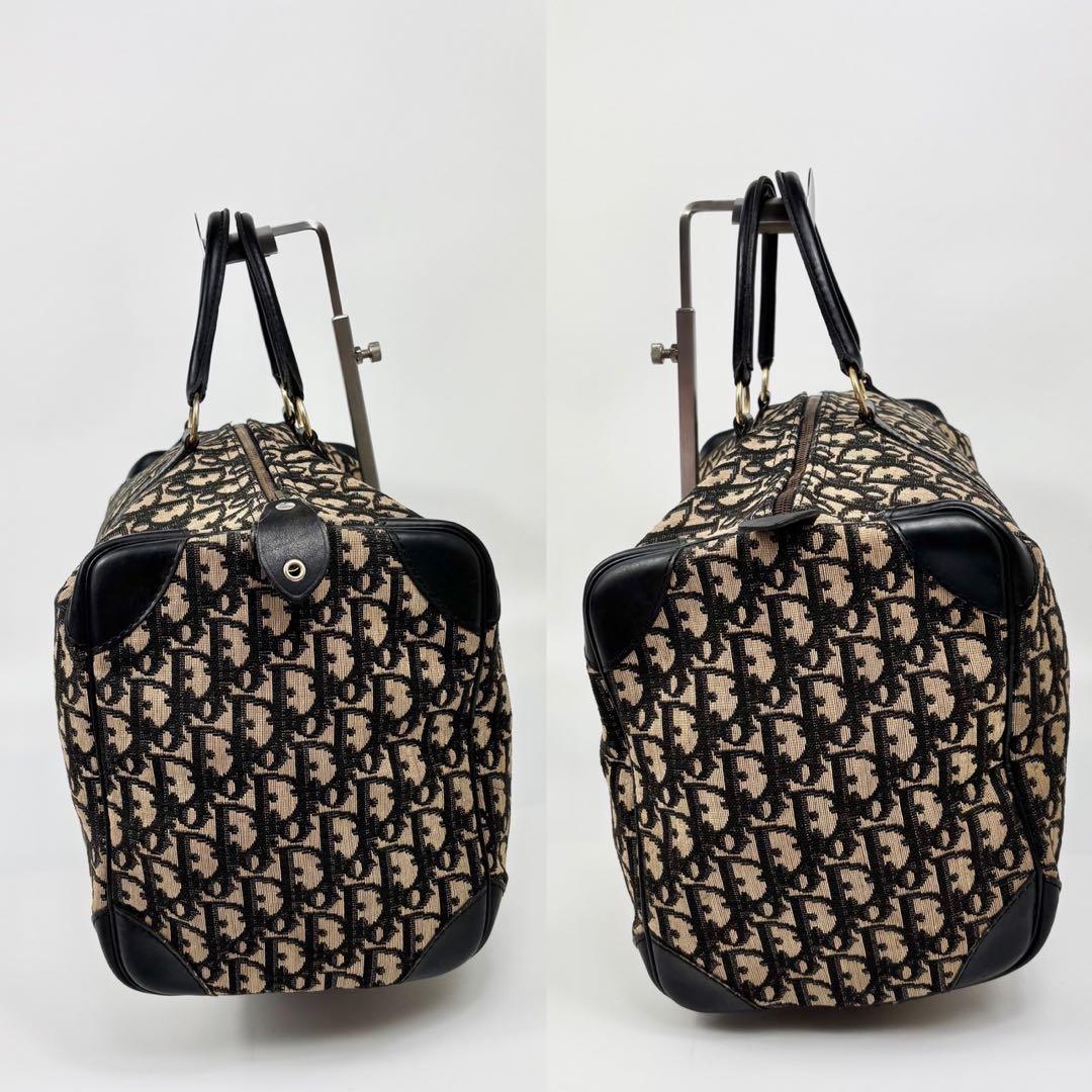 クリスチャンディオール ミニボストンバッグ トロッター ネイビー