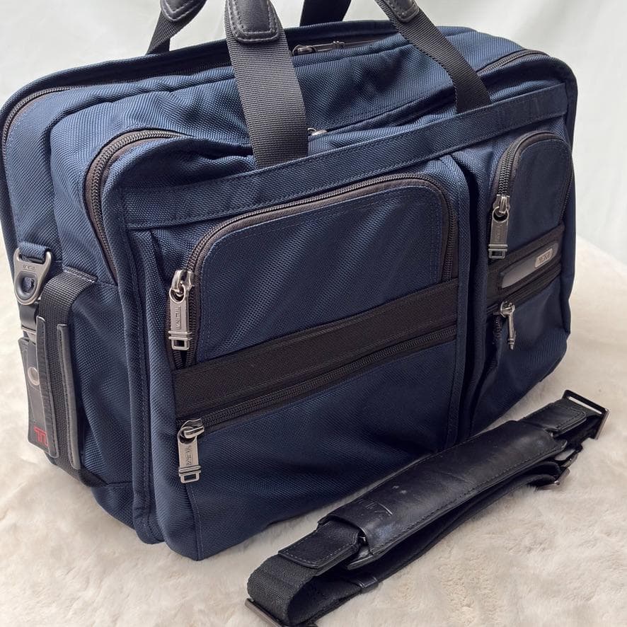 美品✨希少✨3way TUMI ビジネスバッグ リュック ネイビー×黒