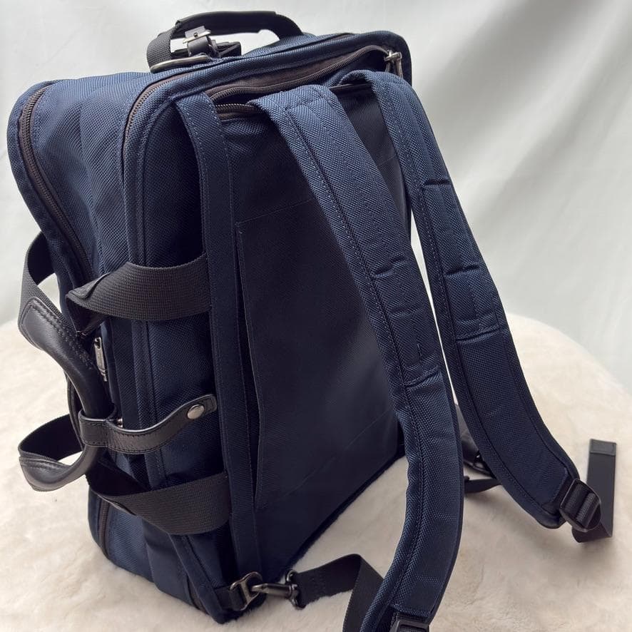 美品✨希少✨3way TUMI ビジネスバッグ リュック ネイビー×黒
