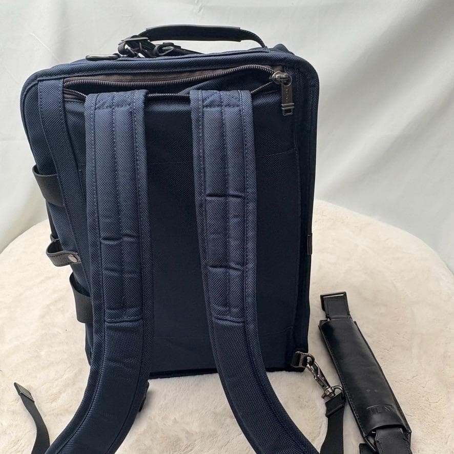 美品✨希少✨3way TUMI ビジネスバッグ リュック ネイビー×黒
