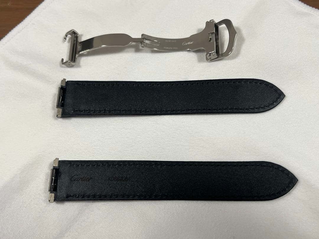 カルティエ純正ベルトRoadster20mm BlackCanvas Strap