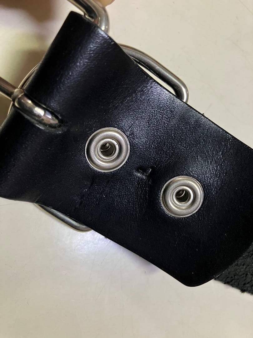 666・シドリングベルト・ブラックレザー・Lサイズ