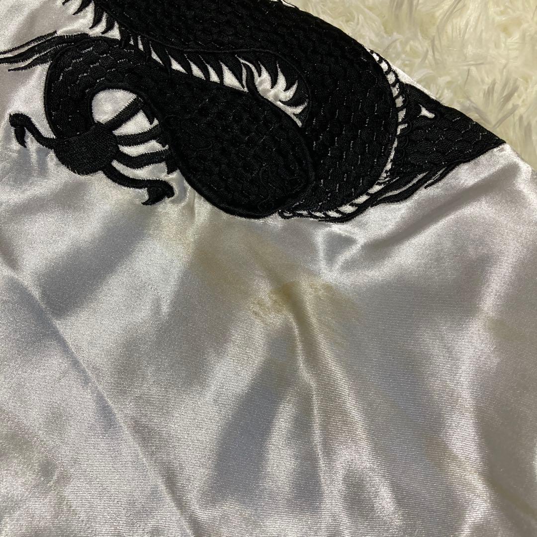 DOG TOWN ドラゴン刺繍 スカジャン X-LARGE ブラックドラゴン　L