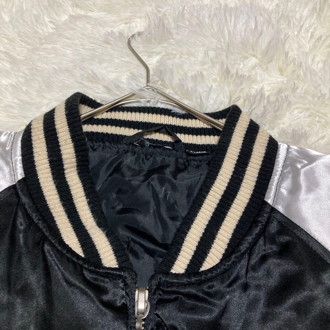 DOG TOWN ドラゴン刺繍 スカジャン X-LARGE ブラックドラゴン　L