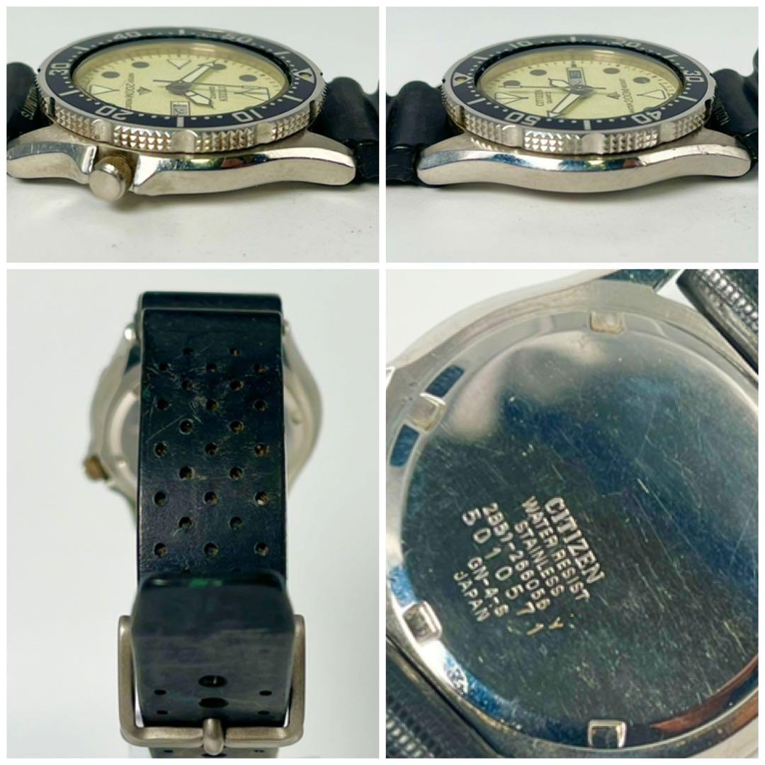 【美品/稼働✨】シチズン ダイバーズ ウォッチ 2851-266056 腕時計