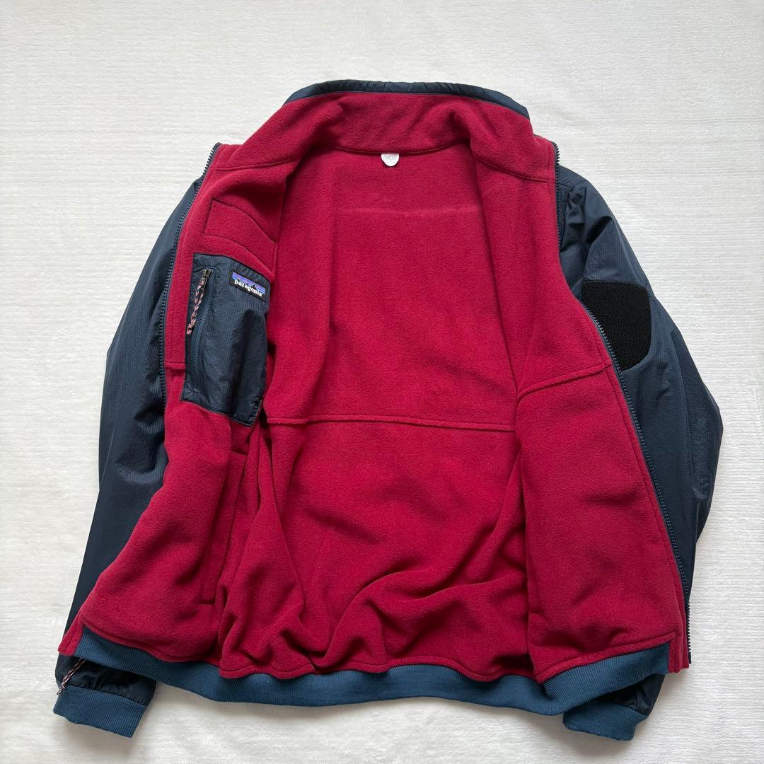 パタゴニア リバーシブルシェルドマイクロディニジャケット26215 紺/赤 XS