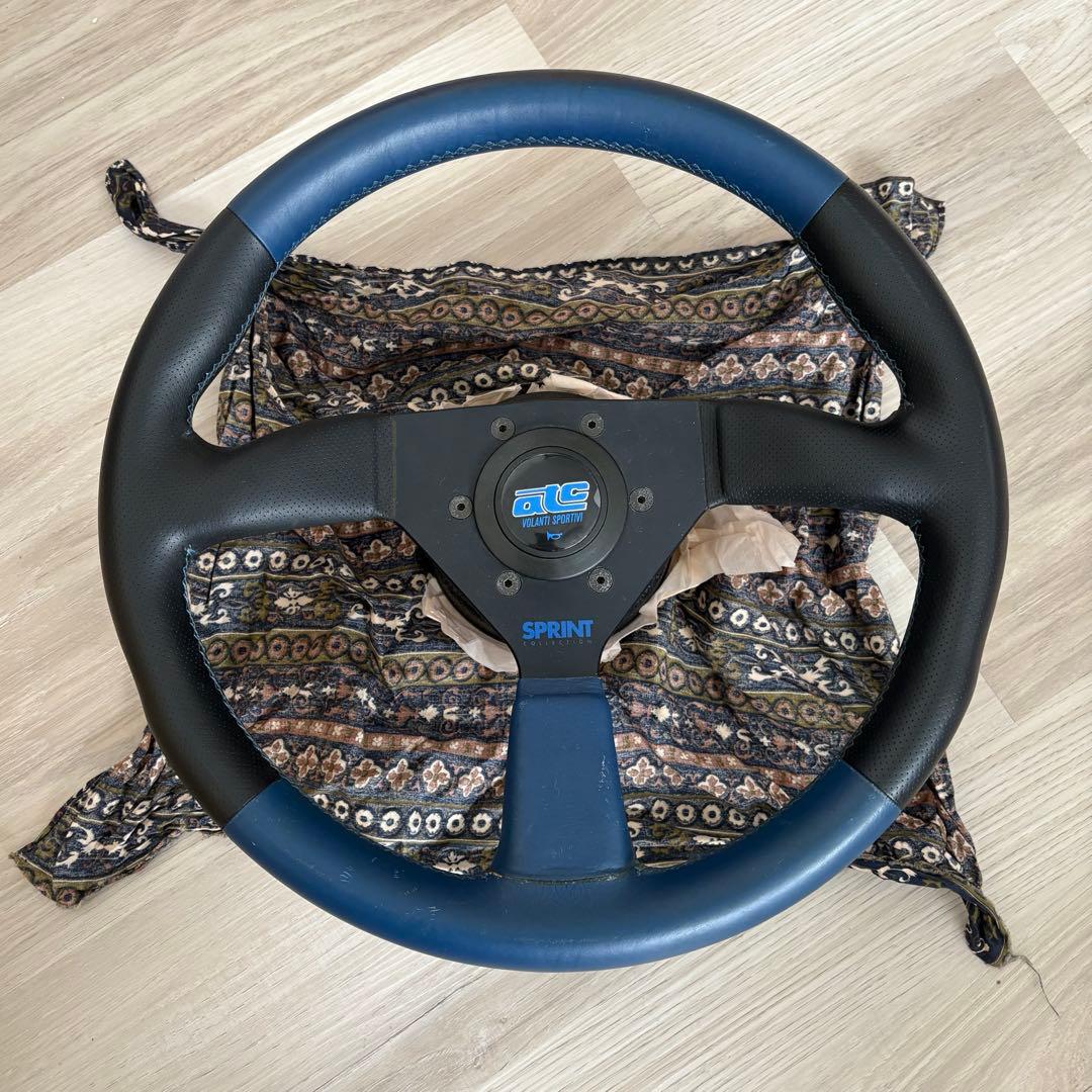 atc ステアリング　スプリント　S14 日産　ニッサン　ボス付き　ブルー