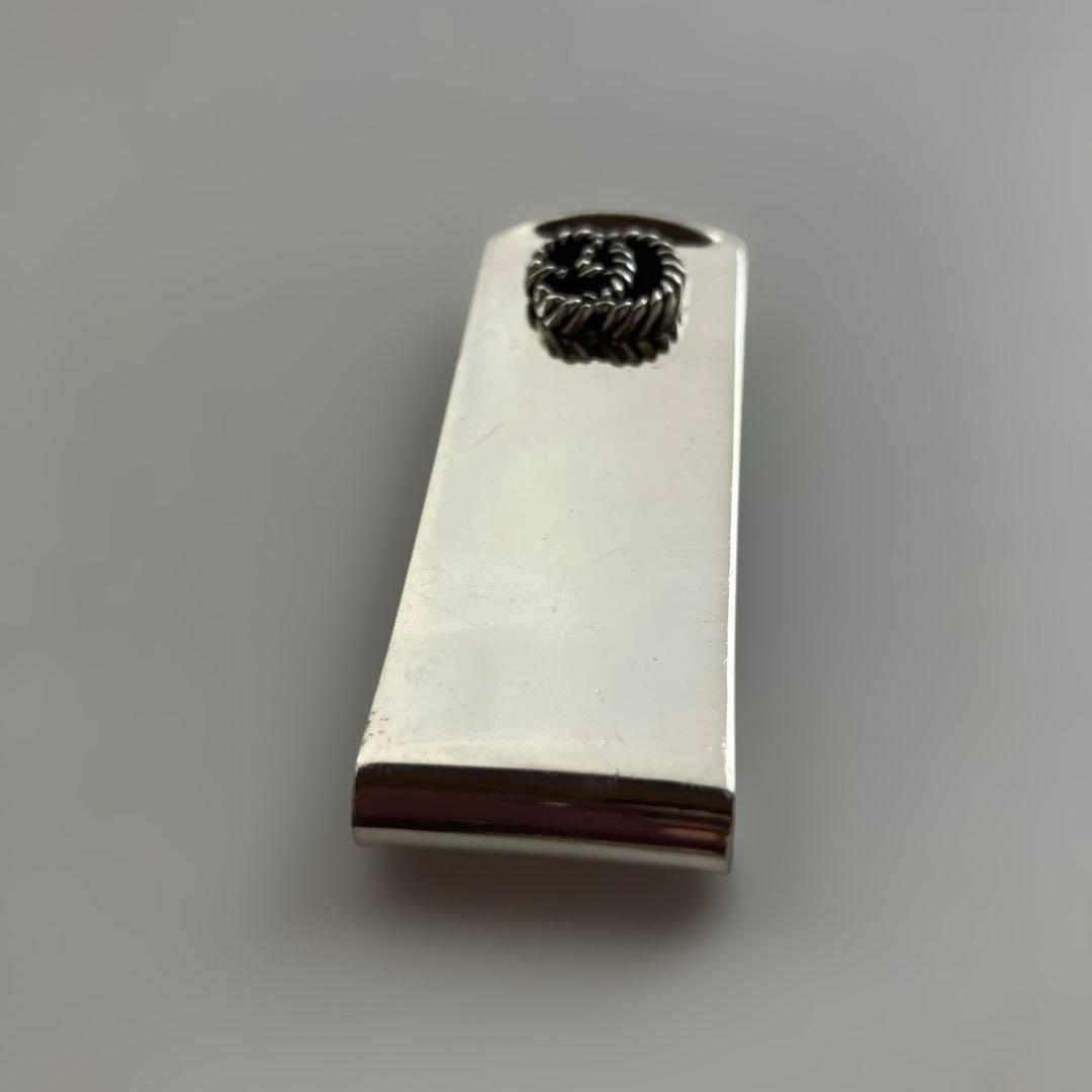 GUCCI グッチ マーモント インターロッキング シルバー マネークリップ