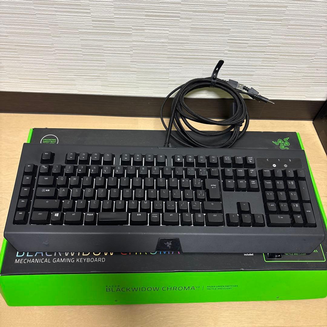 Razer BlackWidowChromaV2 JP 緑軸ゲーミングキーボード