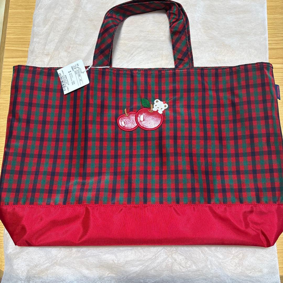 ファミリア　レッスンバッグ　レッド