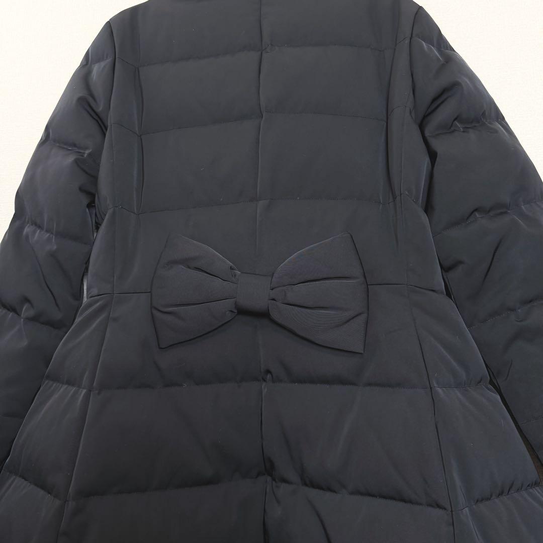Kate Spadeケイトスペード ダウンジャケット コート リボン ブラック
