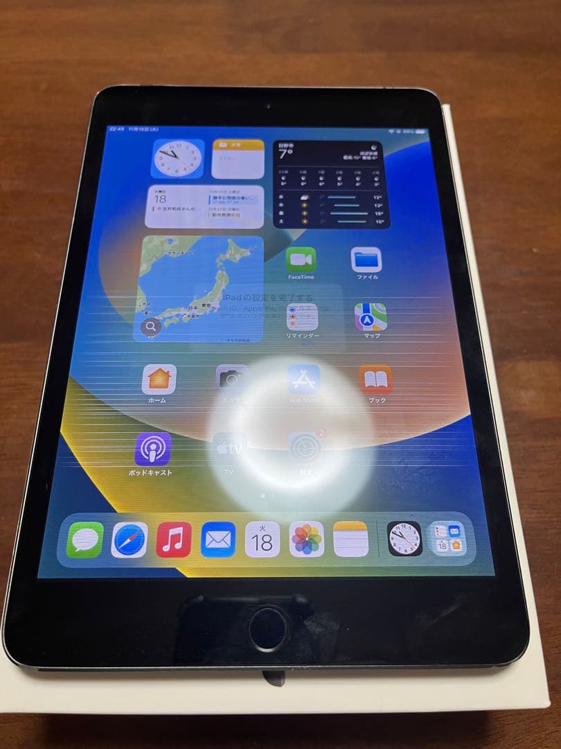 【tom ジャンク】iPad mini 5 Wi-Fi+cellular