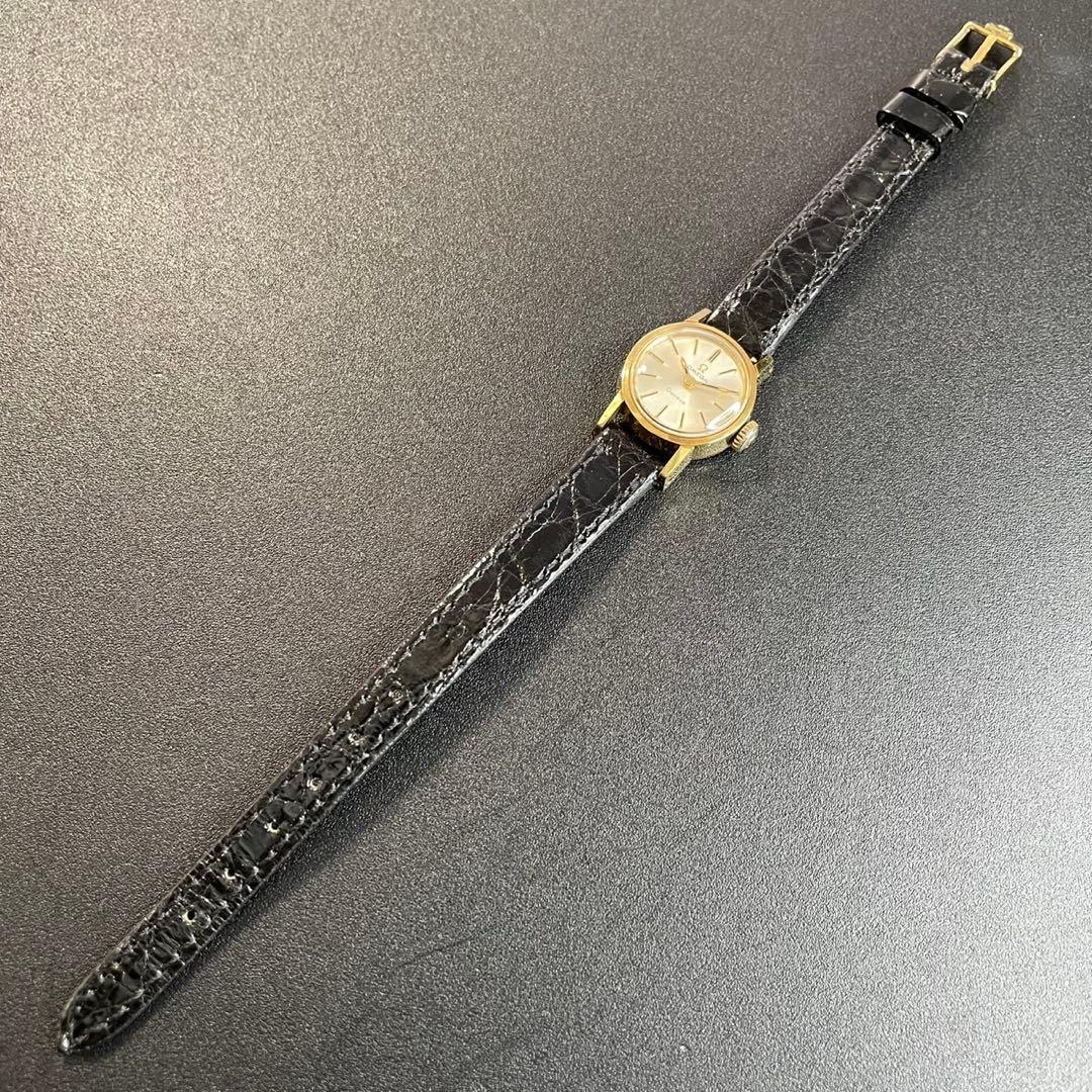 【美品 稼働品】オメガ ジュネーブ 腕時計 手巻き レディース ゴールド 正規品