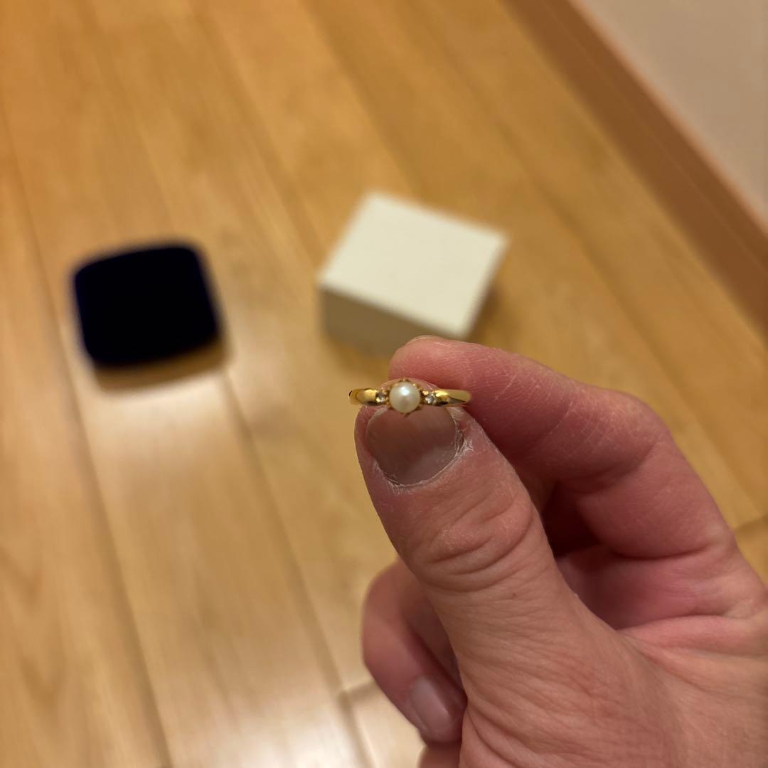 4°Cパールダイヤモンドリング