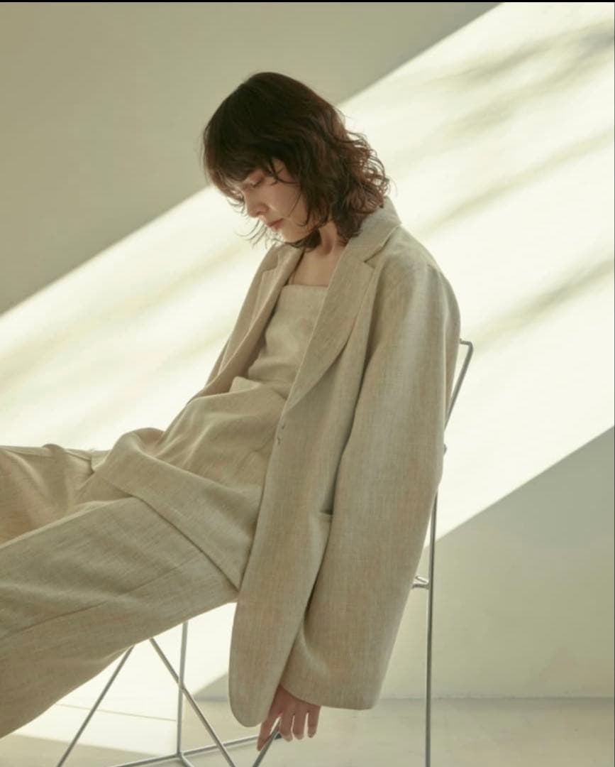 【dium. 】summer tweed oversized jacket