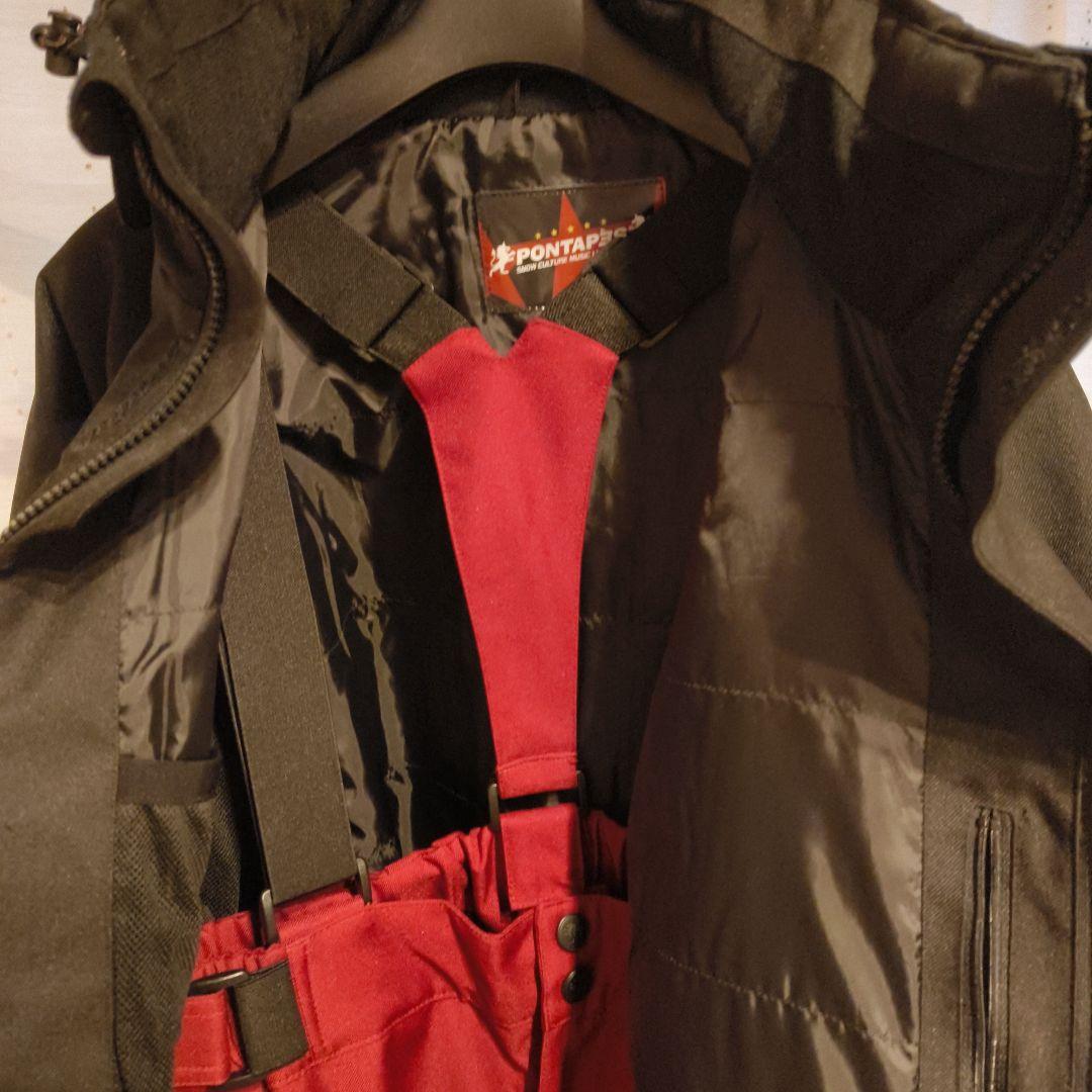 PONTAPES 防水フード付きジャケット Lサイズ ブラック