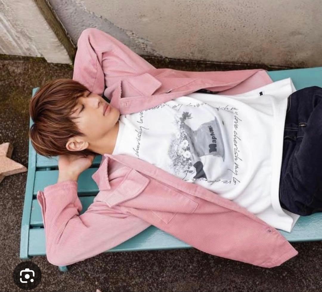 NaptimeコーデュロイジャケットピンクL(最終値下)