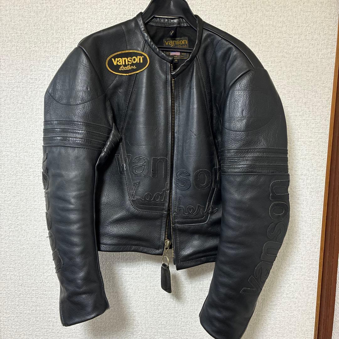 vanson レザー シングルライダースジャケット