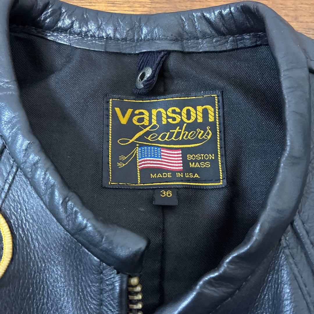 vanson レザー シングルライダースジャケット
