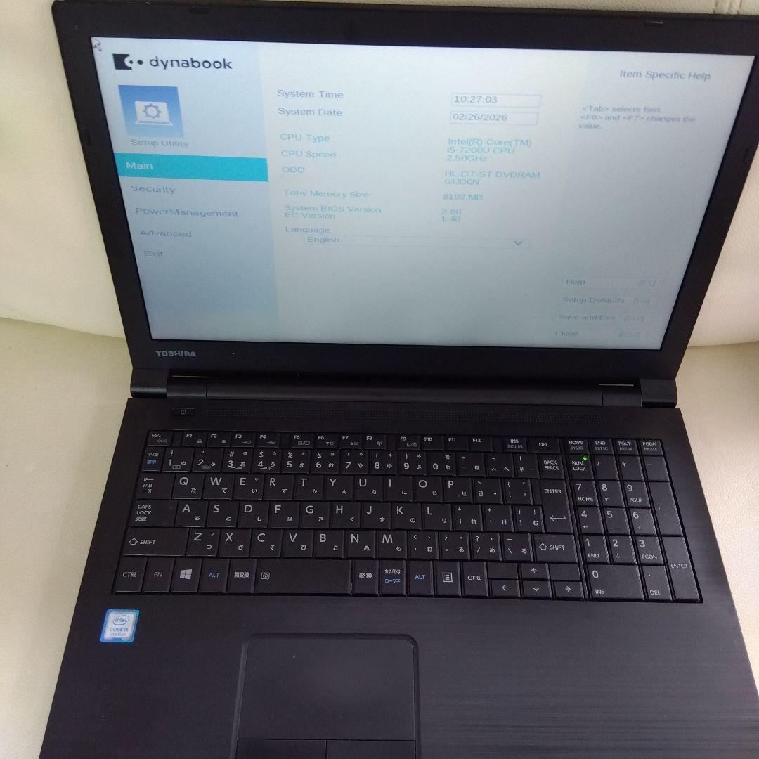 Toshiba ノートPC 15.6インチ