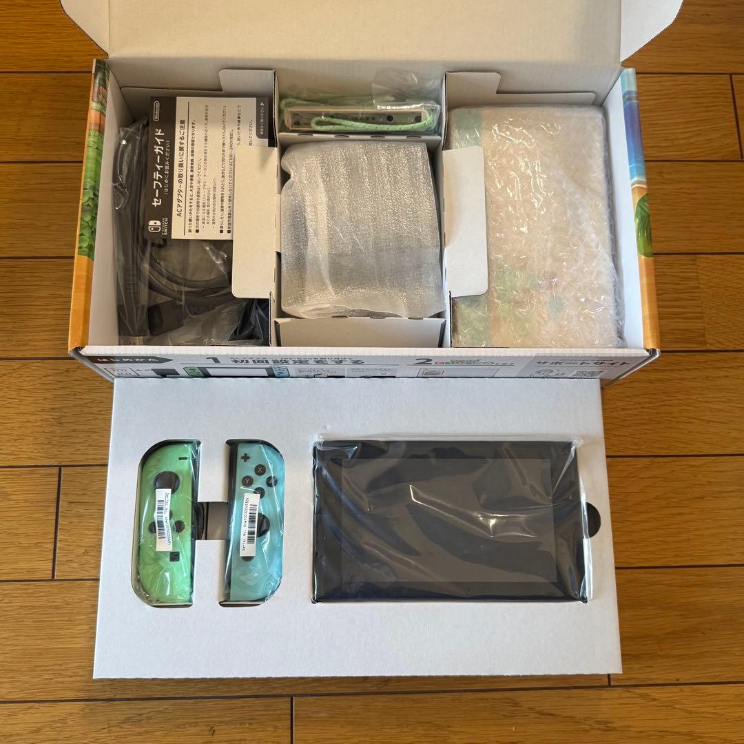 Nintendo Switch 本体 どうぶつの森セット　カード付き
