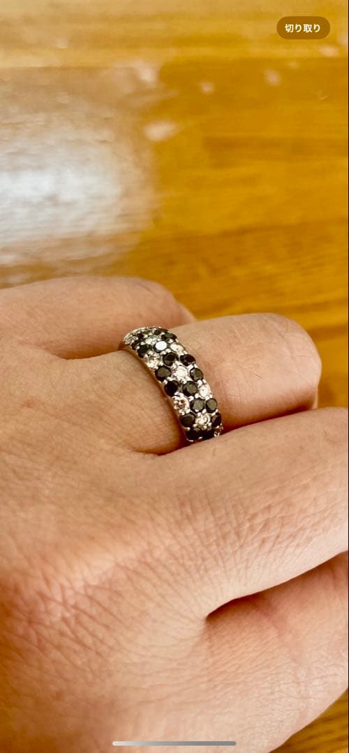 K18wg ダイヤモンドリング1.00カラット