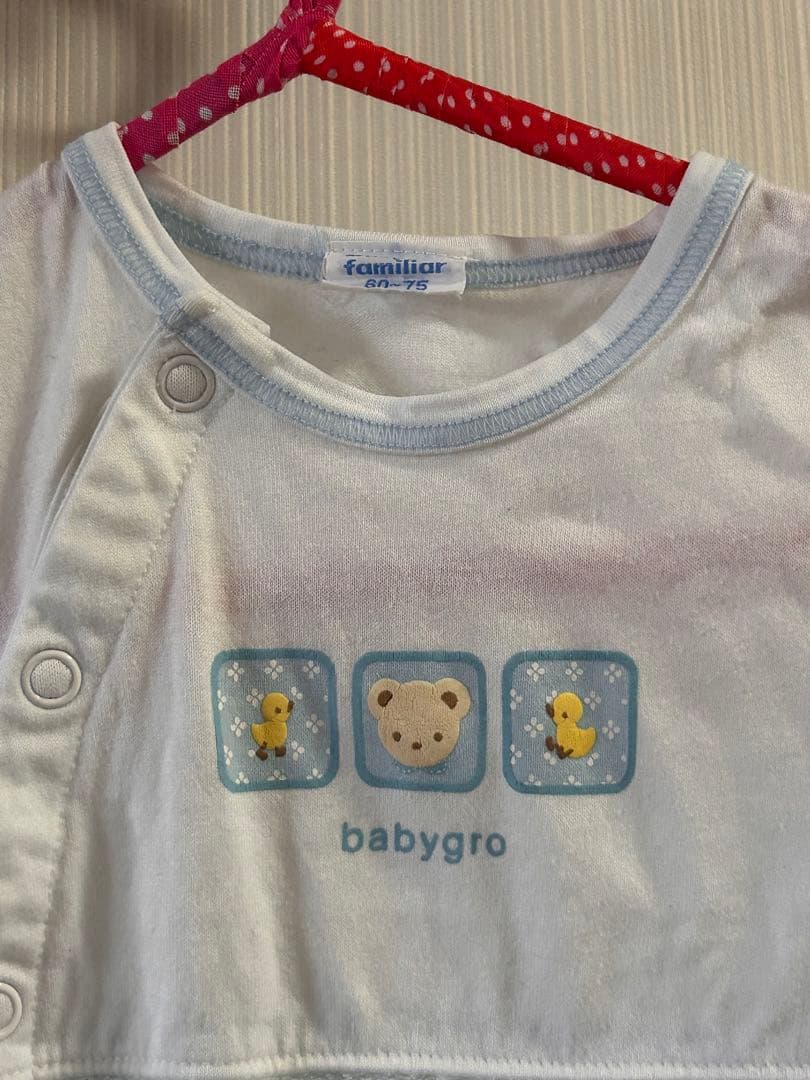 70cm familiar ファミリア　ロンパース　夏服　半袖